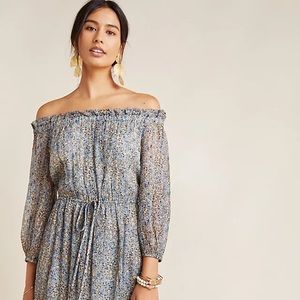 Kira Off-the-Shoulder Peasant Dress